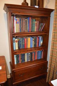lot 27 image: Lexington Bookcase 42W x 17D x 6Ft. H - Contents sold Separately - Features 3 Roll-up Glass Doors and One Bottom File Drawer