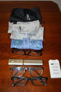 lot 31 image: Sunglasses and Reading Glasses Mare Azzuro and T-Max Brands, see pictures