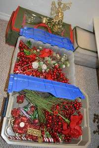 lot 88 image: Christmas Berries and Greenery, Angel and Ornaments