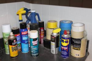 lot 528 image: Masking and Painters Tape, Spray Adhesives, Rust Preventers