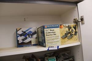 lot 541 image: Rockler Dust Collection Starter Kit and Router Table Accessory Kit