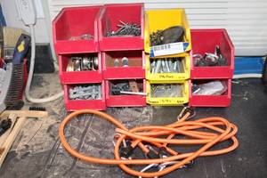 lot 544 image: Hardware and Plastic Bins