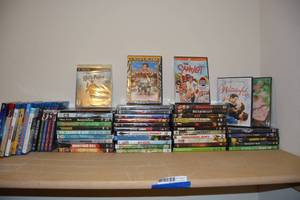 lot 267 image: DVD and Blu-Ray CDs, see pictures (some are unopened), Plus a couple PS3 Games