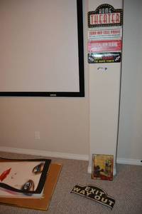 lot 264 image: Metal Theater Wall Signs