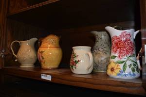 lot 203 image: 5 Ceramic Pitchers