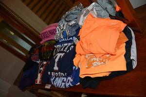 lot 291 image: Workout Clothes, Texas Rangers T-Shirts, Dallas Mavericks, Jersey Boys and Nike