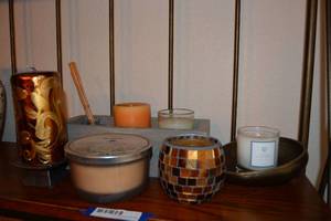 lot 148 image: Scented Candles, Candle Holders, and Oil Diffuser