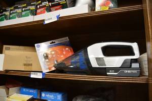 lot 241 image: Light Bulbs and Hoover Cordless Vac