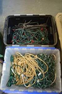 lot 387 image: Outdoor Christmas Lights - 2 Tubs