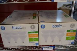 lot 398 image: GE Basic LED Outdoor FloodLights - 2 Boxes of 6 Packs