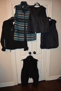 lot 701 image: Womens Vests and Jackets Size M Includes Eileen Fisher, Outback, Gibson Latimer Brands