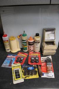 lot 574 image: Wood Glues, Sliders, Wood Post Base Trim