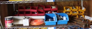 lot 674 image: Colored Bins and PVC Connectors