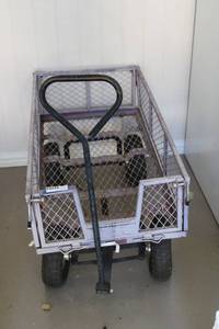 lot 494 image: Hand-Pulled Metal WagonCart