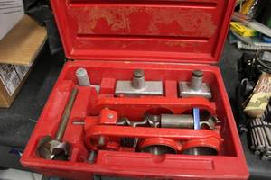 lot 596 image: Lock Boring Jig with Red Case