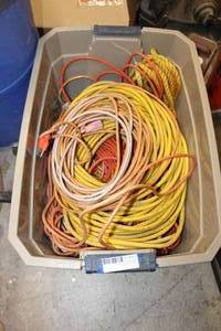 lot 603 image: Extension Cords and Rope