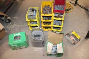 lot 608 image: Nails and Screws