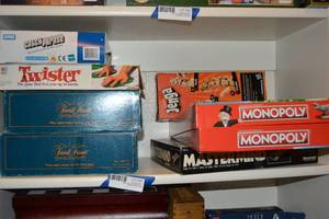 lot 53 image: Catch Phrase, Twister, Jenga, Mastermind, and Board Games Trivial Pursuit, Monopoly,