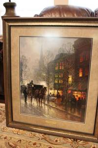 lot 717 image: Artwork  Tea Time On Newberry Street by G. Harvey Limited Edition Signed Print with COA 30W x 34H x