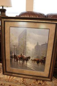lot 720 image: Artwork Springtime in New York Print by G. Harvey Limited Edition with COA 30W x 34H