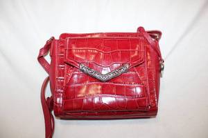 lot 726 image: Purses Red Crossbody Purse marked Brighton