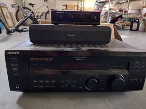 lot 744 image: Electronics Sony StereoReceiver, Speaker, and Radio Shack Speaker Control