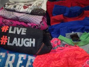 lot 116 image: Generous Lot of Girls Juniors Clothing Name Brands Include Old Navy, Gap, Childrens Place, Baby Phat, and Much Much More