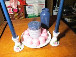 lot 301 image: Candles, Candle Holders and Vase