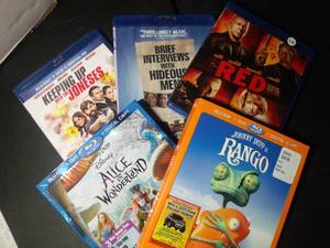 lot 233 image: Variety of 5 Blueray DVDs as shown