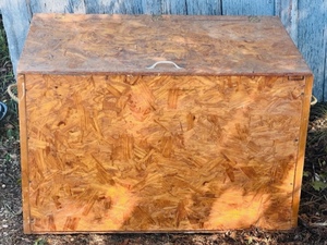 lot 42 image: Large Hand-Crafted Wooden Storage Box