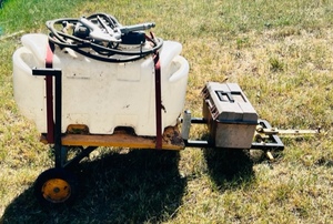 lot 48 image: AG Spray Equipment Portable - Pull Behind Garden Tractor - Sprayer