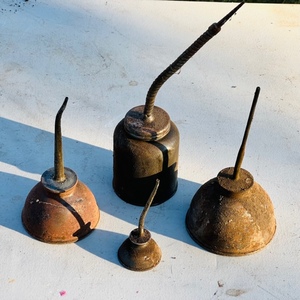 lot 97 image: Four Vintage Oiler Cans