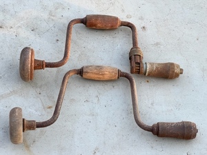 lot 108 image: Two Vintage Hand Drills- One Ratcheting