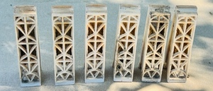 lot 138 image: Six Dearborn Radiant Ceramic Heater Grate Insert Brick 7004 6004