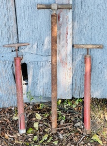 lot 161 image: Three Vintage Bicycle Air Hand Pumps