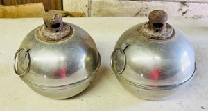 lot 209 image: Vintage 1940s-1950s Chrome Railroad or Highway Smudge Pots