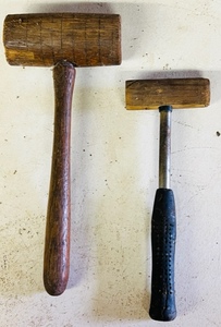 lot 214 image: Two Vintage Rubber Mallets