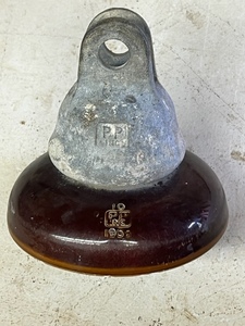 lot 238 image: Vintage 1958 PP Inc. Industrial Large High Voltage Suspension Insulator