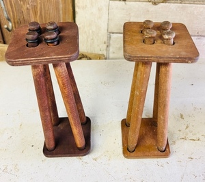 lot 259 image: Two Vintage Hambrights Original Hand-Crafted Nuti-Budi Nut Crackers
