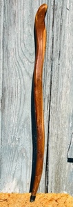 lot 308 image: AntiqueVintage Hand Carved Walking StickRustic Folk Art Shillelagh
