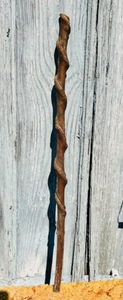 lot 309 image: Natural Vine Twisted Wooden HikingWalking Stick
