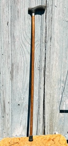 lot 316 image: Hand Made Wooden Walking Cane WDerby Style Handle