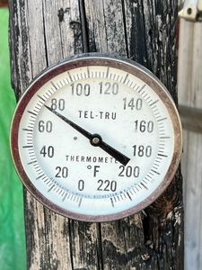 lot 339 image: Vintage Tel-Tru Thermometer