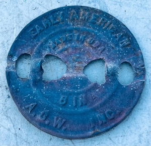 lot 340 image: Vintage ASW Inc. 8 Cast Iron Reversible Damper