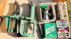 lot 377 image: Two RCBS Reloading Presses & Assorted Dies