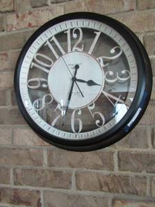 lot 26 image: 20 diameter railroad terminal east track 17 wall clock works