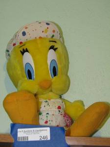 lot 246 image: 15 tall 1998 tweedy bird stuffed animal version