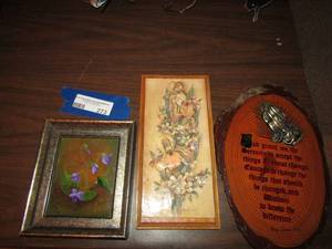 lot 273 image: praying hands photo, butterfly photo, 3d flower photo