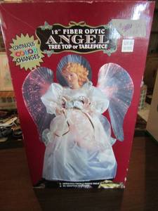 lot 289 image: 12 fiber optic Angel used for tree topper table center piece