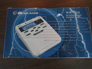 lot 296 image: Weather Alert Radio appears to be new in original Box, WR - 100